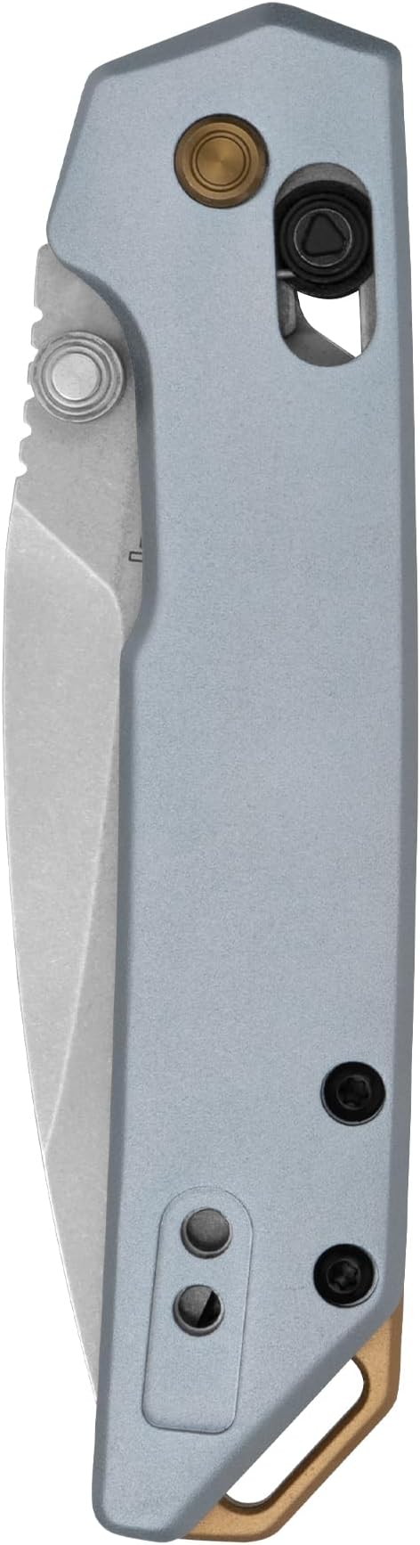 Kershaw Mini Iridium Folding Pocket Knife, 3 inch D2 Steel Blade, DuraLock, Aluminum Handle