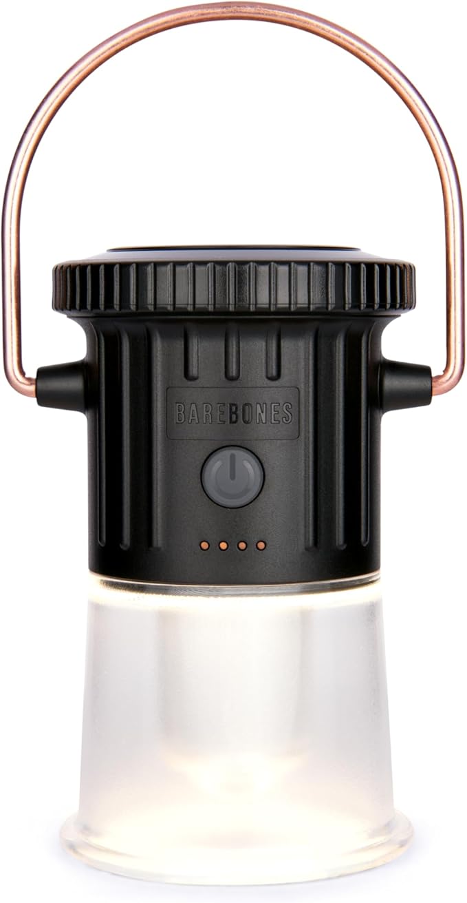 Barebones Hoodoo Light ??Black, Rechargeable 3-in-1 Camping Lantern & Flashlight ??600 Lumens LED