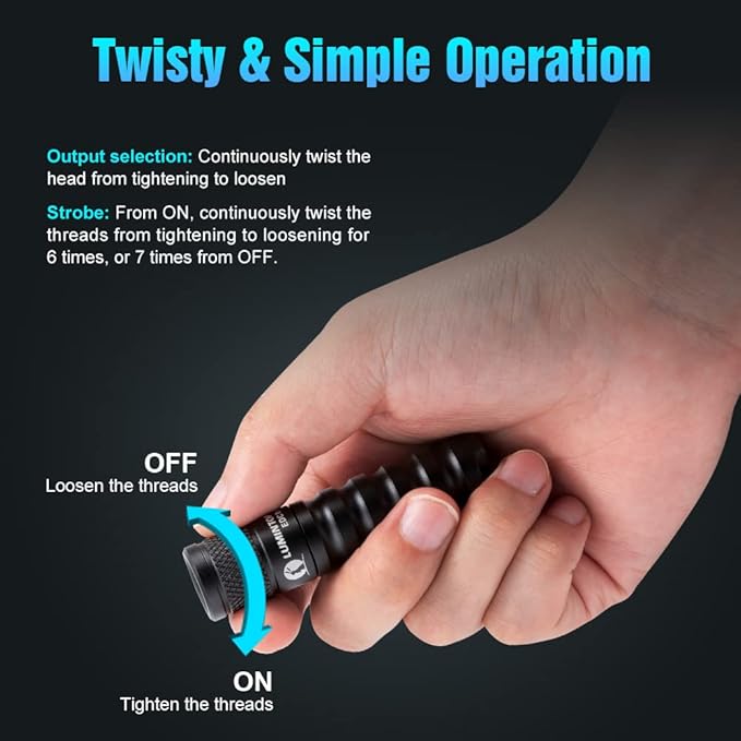 LUMINTOP EDC15 Keychain Flashlight 760 Lumens Mini EDC Flashlight 80 Hours Burn Time, 5 Modes, IPX8