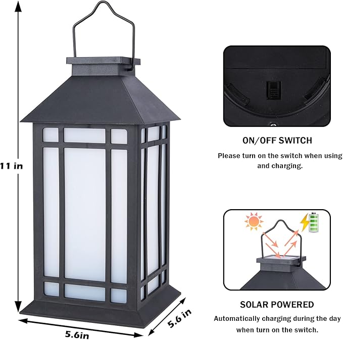 Afirst Solar Lantern Outdoor, Hanging Lights Decorative Outdoor Lighting Waterproof Umbrella Lights