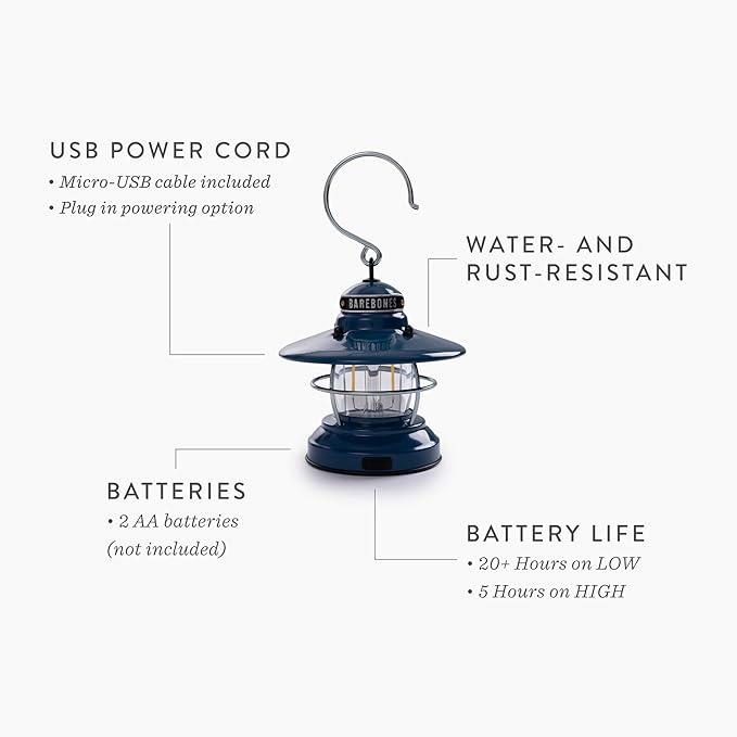 Edison Mini Lantern Red / 3-Pack