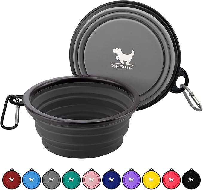 Collapsible Dog Bowls for Travel, 2-Pack Dog Portable Water Bowl for Dogs Cats Pet Foldable Feeding