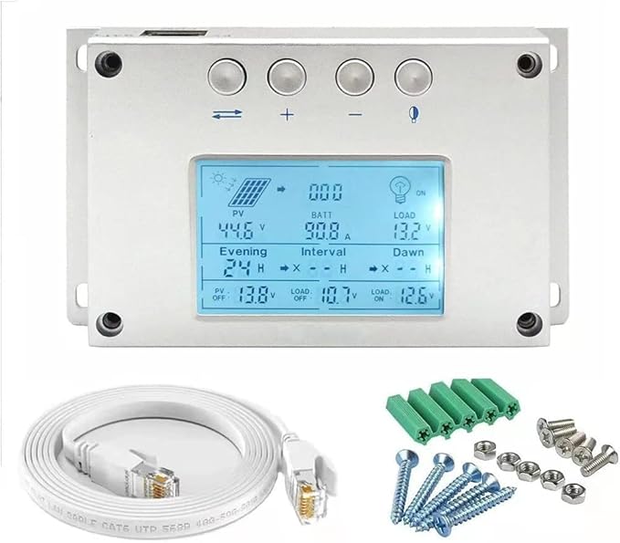 MPPT 30A 40A 60A 80A 100A solar charge controller display, high-definition LCD numerical control