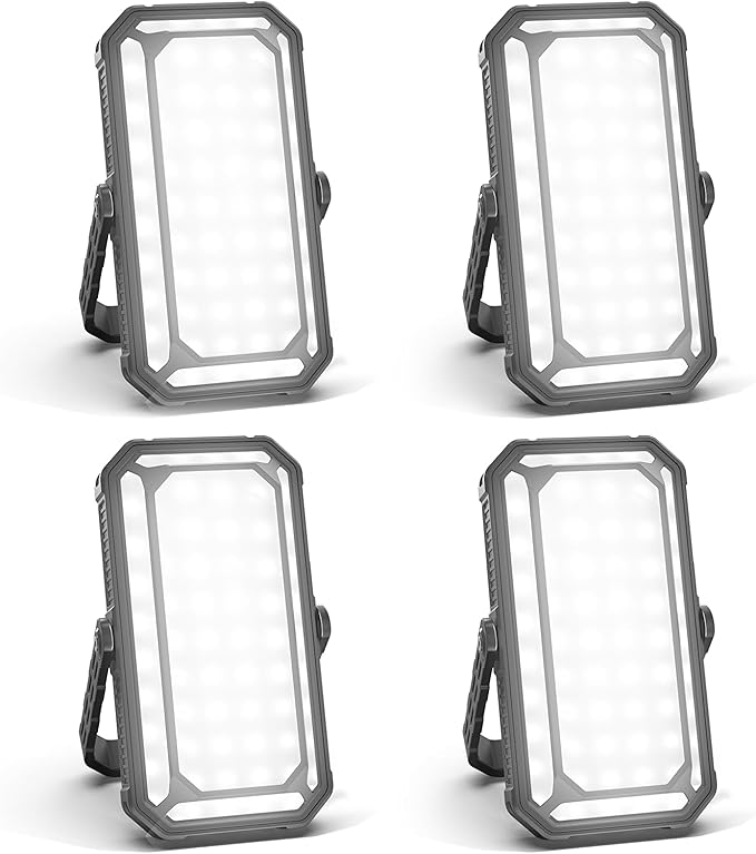 Rechargeable Camping Lantern, 10000mAh Dimmable Camp Lights with 12 Modes, High Brightness LCD