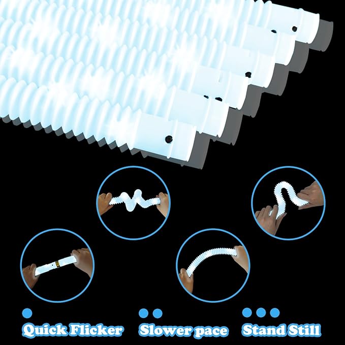 24 PCS White Glow Sticks Party Favors for Kids, Light Up Necklaces Bracelets Accessories for
