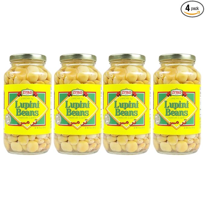 Ziyad Brand Premium Lupini Beans Snack, High Plant Protein, Keto, Mediterranean Diet, Non
