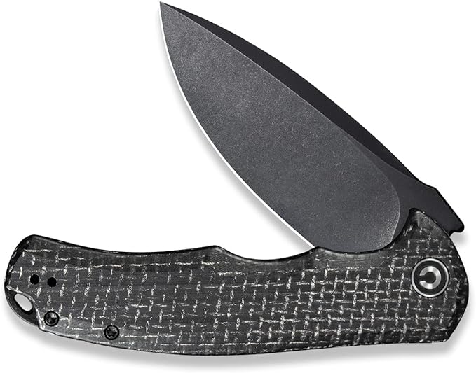 CIVIVI Folding Pocket Knife- Praxis Flipper Liner Lock Knife, 3.75" Black Stonewashed Blade with