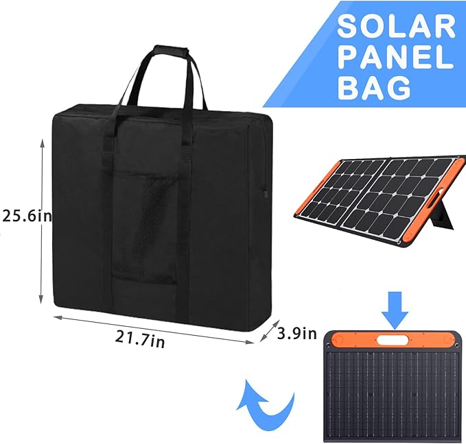 Solar Panel Storage Bag Compatible with Jackery Solars Panel 100 Watt,Waterproof Solar Panel