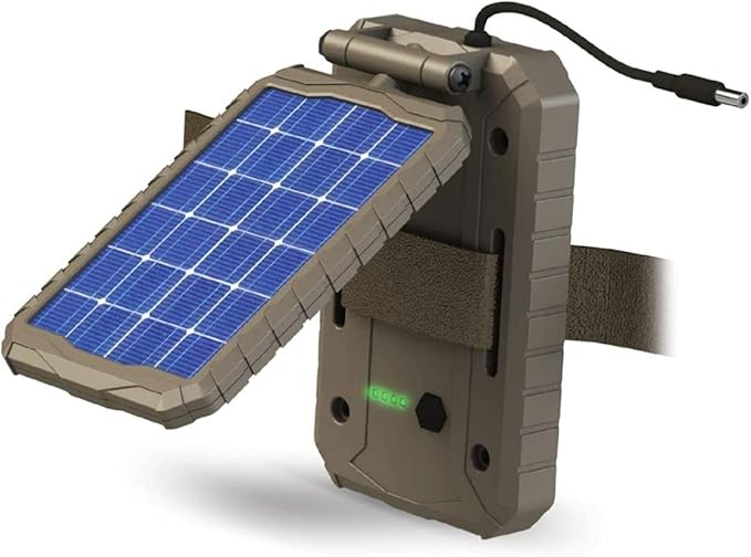 Stealth Cam Durable Sol-Pak Solar Battery Pack, 12V Solar Power Panel, Rechargeable Battery & 10ft