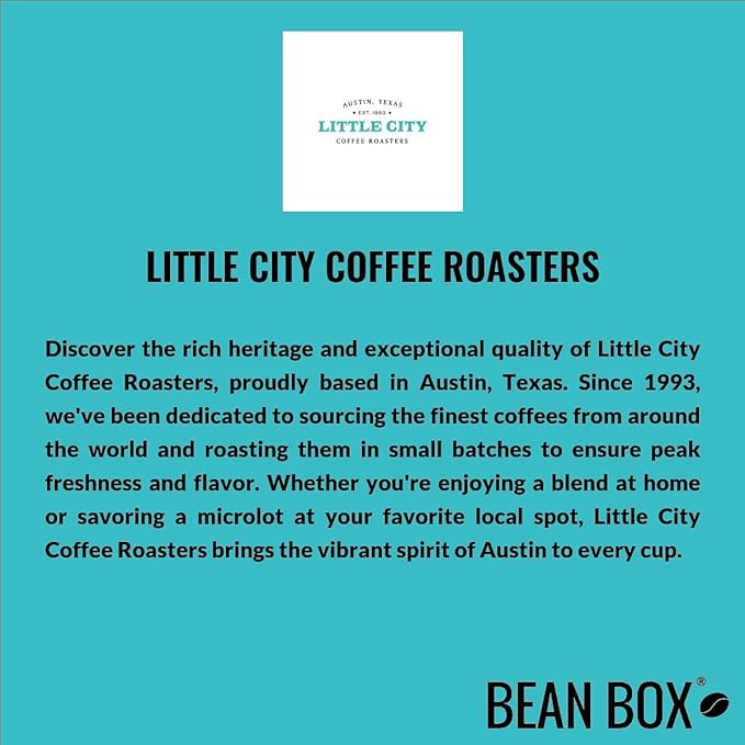 Bean Box Austin Coffee Sampler, 2-Pack - Roasted by Little City Roasters, Gourmet Arabica Coffee