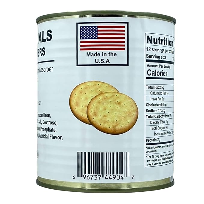 Future Essentials Sailor Pilot Bread Crackers 9.9 Oz per Can Ship’s Biscuit Ready to Eat Survival