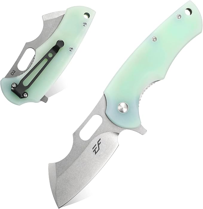 Eafengrow Pocket Knives D2 Blade and G10 Handle Folding Camping Knife Mini Outdoor Pocket Knife