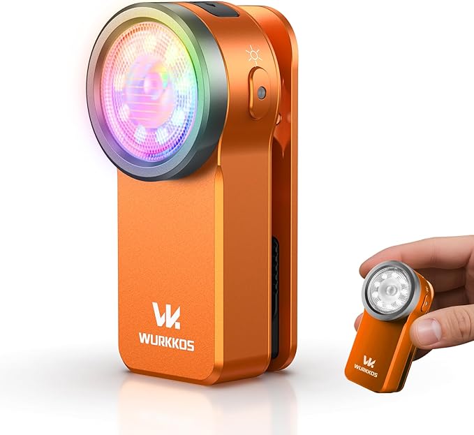 Wurkkos HD03 Rechargeable Flashlights EDC Clip-on Light, Bright 680 Lumens Pocket Flashlight
