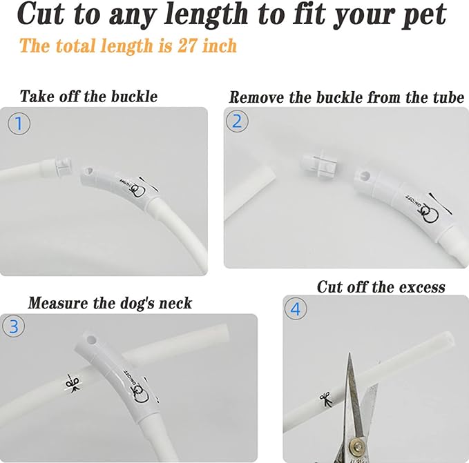 Light Up Dog Collar, Rechargeable Glowing Dog Collar, Light Dog Collar for Night Walking with 1640
