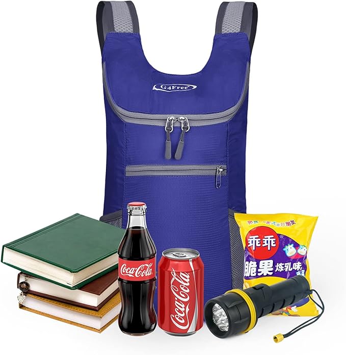 G4Free Lightweight Packable Hiking Backpack for Men Women Small Hiking Daypacks Foldable Shoulder