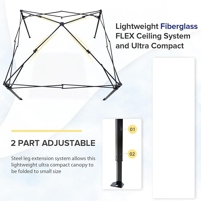 EAGLE PEAK Flex Compact 5x5 Pop-up Canopy Changing Room, Portable Privacy Dressing Room for Indoor