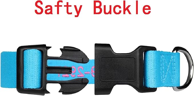 FlowerTown Personalized Dog Collar with Embroidered Name and Phone Number, Custom Dog ID Collars 4