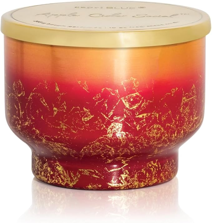 Capri Blue Glimmer Jar Candles - Luxury Holiday Scented Candles for Home - Long Lasting Soy Wax