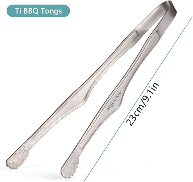 Camping Cookware Set, Camping Grill Pan or BBQ Tongs Set Portable Outdoor Cookware Lightweight
