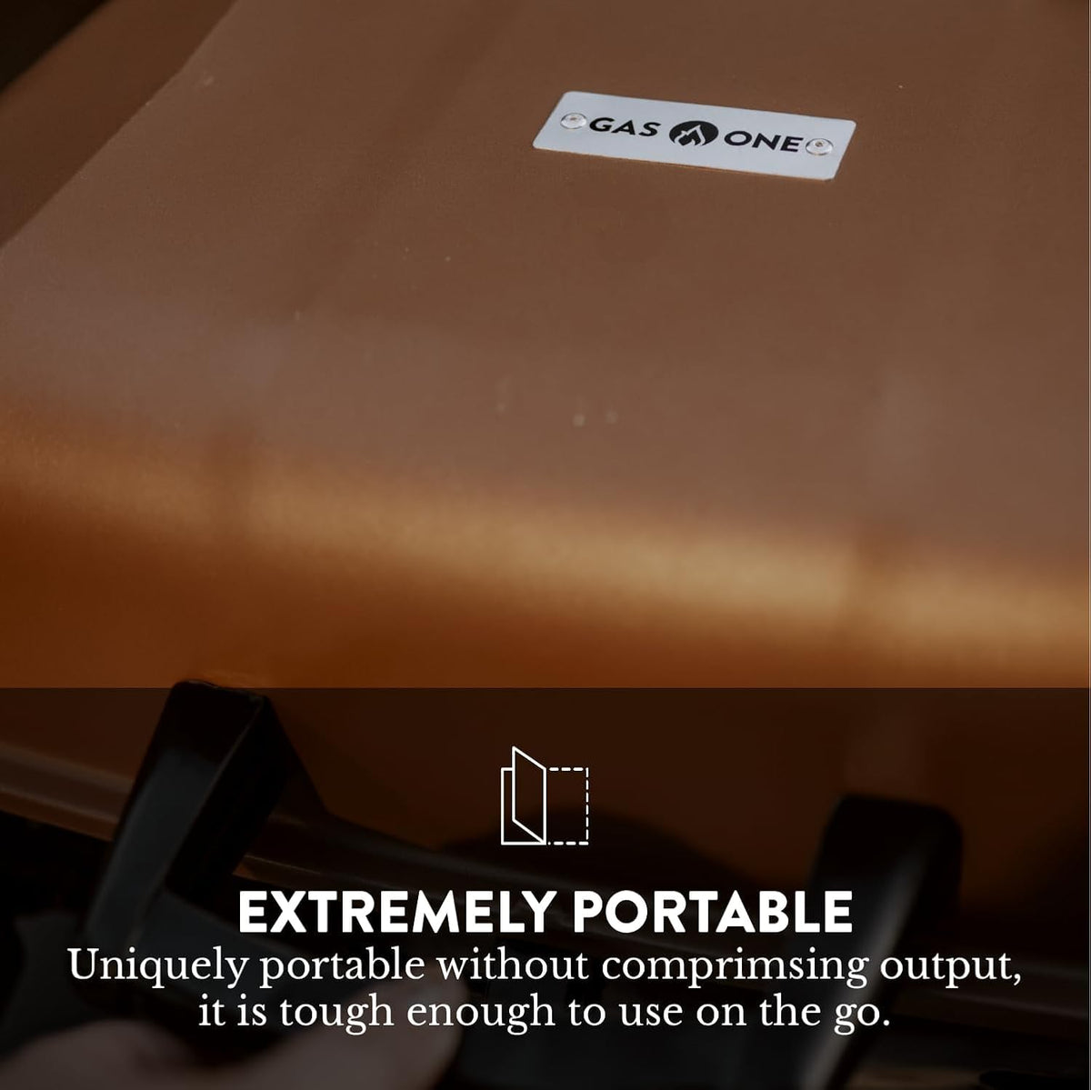 GasOne Tabletop Propane Grill – Portable Grill Propane with Heat Resistant Handles, Large Cooking