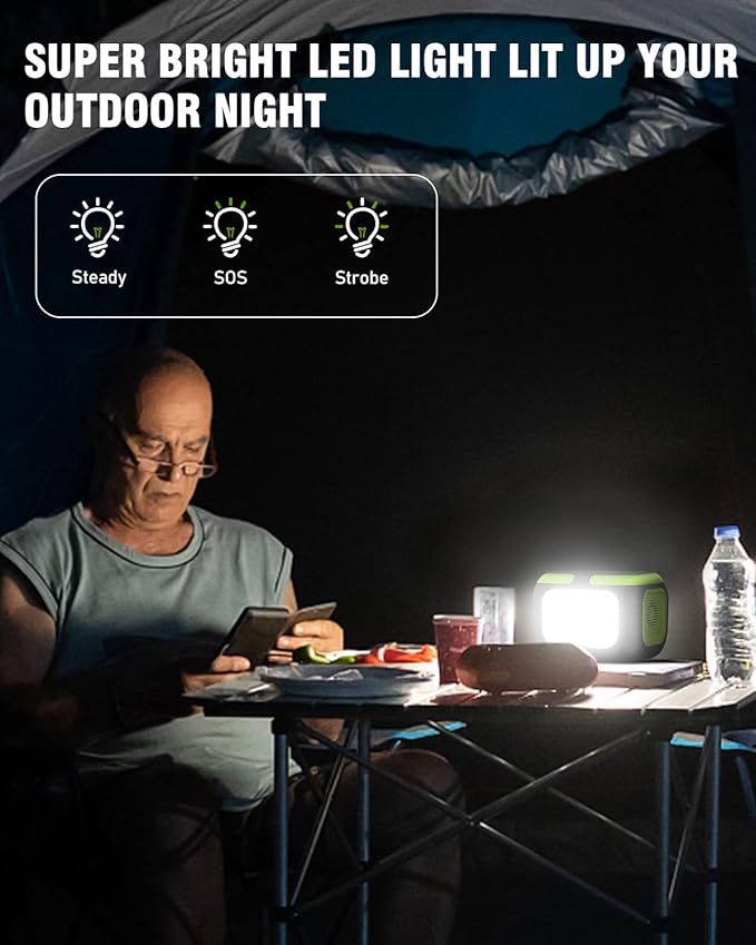 200W Portable Power Station, SinKeu 42000mAh Solar Generator With 110V AC Outlet, DC, USB C, USB