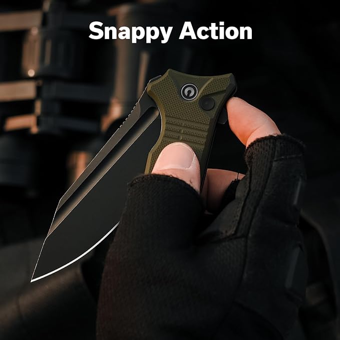 CIVIVI Neurohaptic Pocket Knife for EDC, Folding Knife with 3.74'' Nitro-V Blade G10 Handle