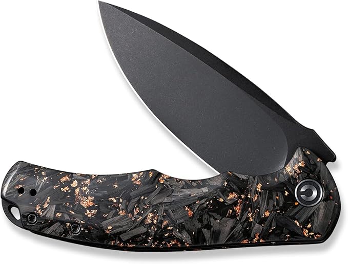 CIVIVI Folding Pocket Knife- Praxis Flipper Liner Lock Knife, 3.75" Black Stonewashed Blade
