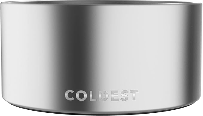Coldest Dog Bowl - Anti Rust Metal, Non Slip, 3 Layers Insulated Stainless Steel Dog Bowls - Spill