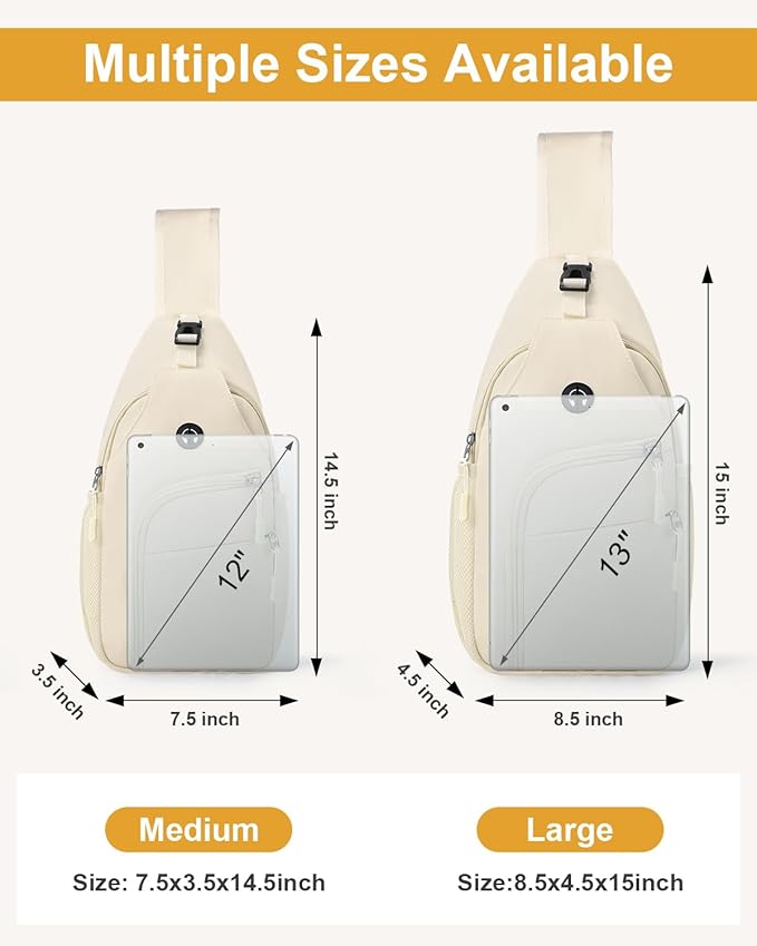 Crossbody Bags for Women Man, Waterproof Sling Bag Backpack Trendy Casual Cross Body Bags with