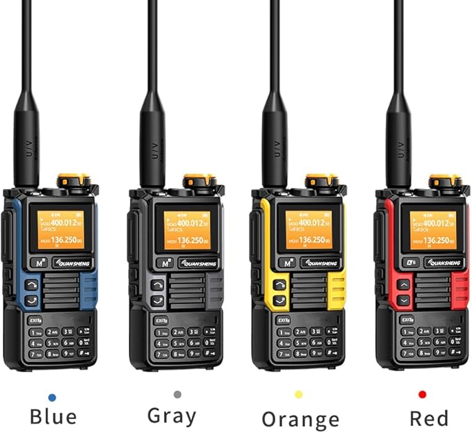 UVK5(99) AM/FM/DTMF Walkie-Talkie 200CH 20-1000MHZ Walkie-Talkie NOAA Weather Forecast with Flash