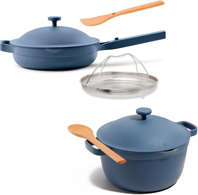 Our Place Cookware Duo - 7-Piece Set Including the Always Pan, Perfect Pot and Spatulas |