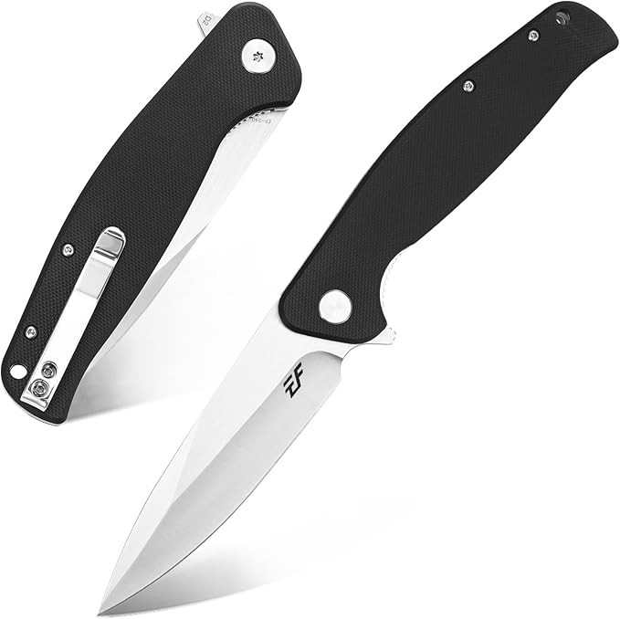Eafengrow EF240 Folding Knife D2 Steel Blade G10 Handle EDC Tool Pocket Knives for Outdoor Working