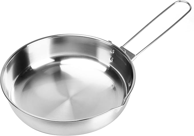 Fire-Maple Antarcti 8" Frying Pan | SUS 304 Stainless Steel Skillet | Durable and Easy to Clean |