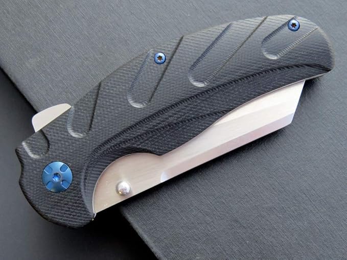 Eafengrow EF932 Pocket Knife G10 Handle D2 Steel Blade Knife with Ball Bearing Safe Open Flipper