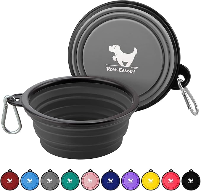 Collapsible Dog Bowls for Travel, 2-Pack Dog Portable Water Bowl for Dogs Cats Pet Foldable Feeding