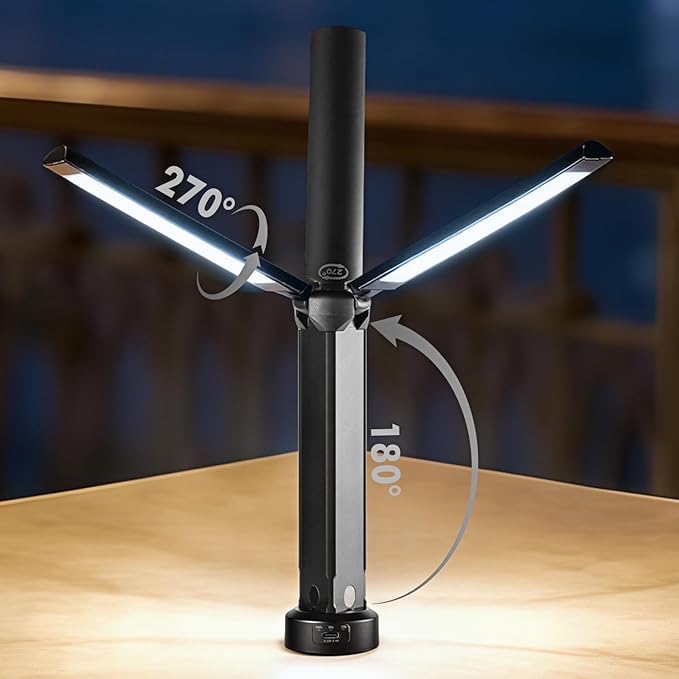 Rechargeable Camping Light with Remote,Dimmable Outdoor Lantern,26-Hour Runtime,3 Colors 5