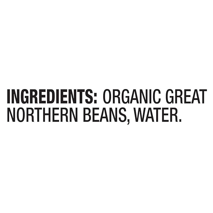 Westbrae Natural Organic Great Northern Beans, No Salt Added, 15 Oz (Pack of 12)
