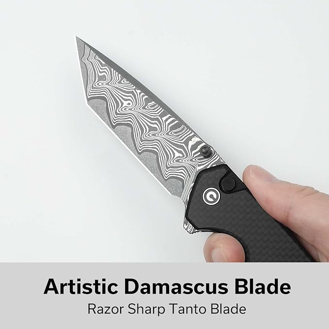 CIVIVI Brazen Damascus Pocket Folding Knife C19059C-DS1
