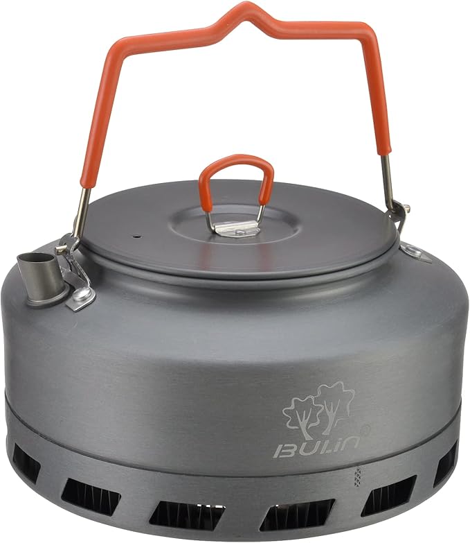 Bulin Camping Kettle 1.6L Heat Exchange Camp Tea Coffee Pot Lightweight Outdoor Hiking Gear
