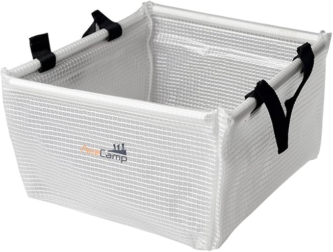 AceCamp Multifunctional Collapsible Water Basin, Folding Tub, Portable Bin, Lightweight Foldable