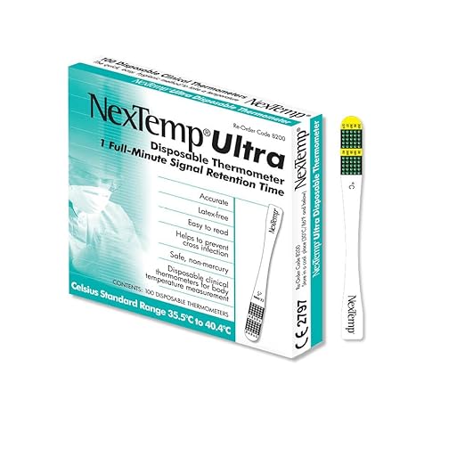 Ultra Single-Use Thermometers: Individually Wrapped 100-pack, Provides Superior Accuracy and