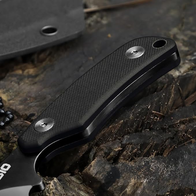 Omesio Neck Knife, 5.82" Small Fixed Blade Tactical Knife, Compact Full Tang EDC Neck Knife with