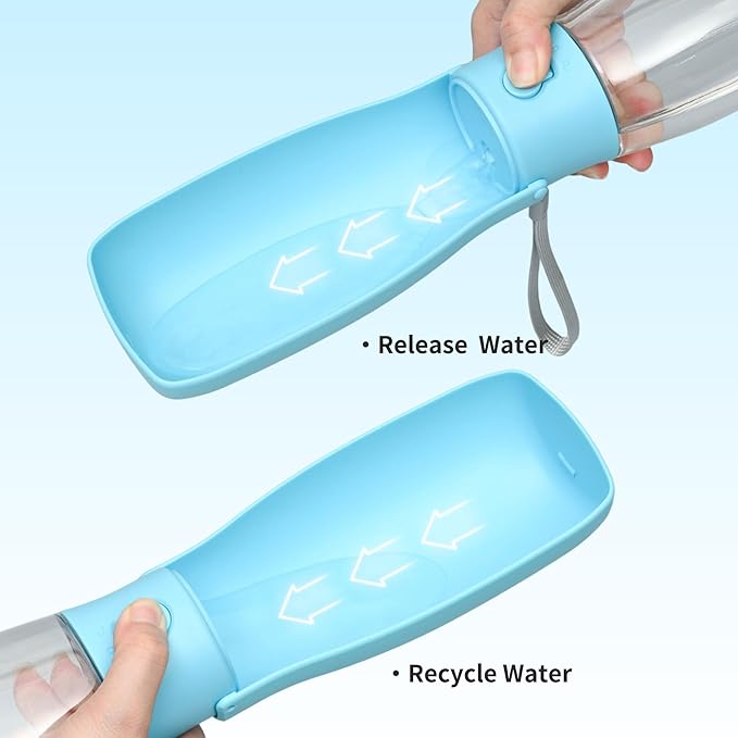 Dog Water Bottle, Leak Proof Portable Puppy Water Dispenser, Travel Puppy Water Bowl, Foldable