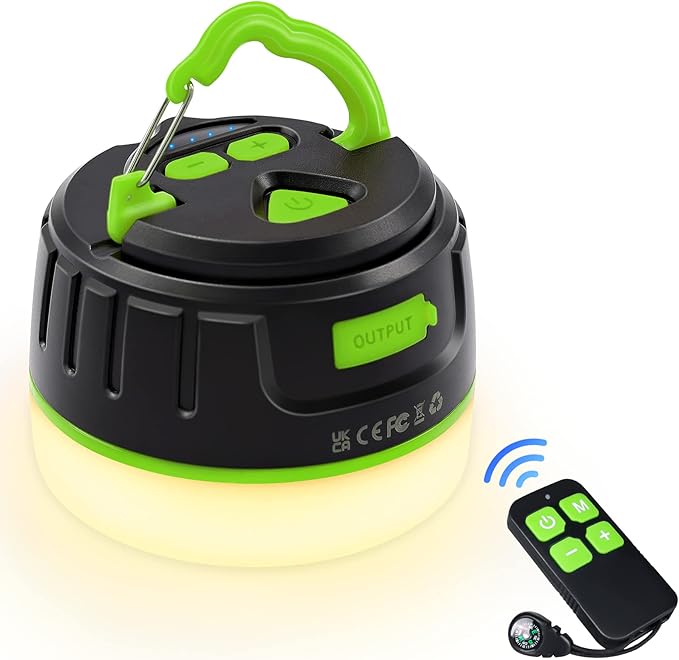Sinvitron LED Camping Lantern Rechargeable with Remote Control - 1000LM 150H Runtime Tent Light