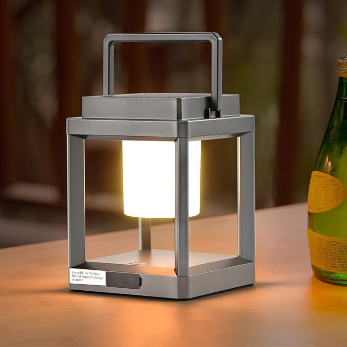 Solar Lanterns Outdoor Table Lamp, Led Lamps for Nightstand, Outdoor Table Lamp for Patio