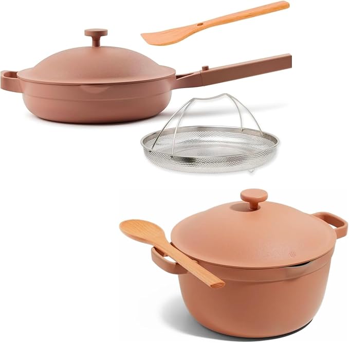 Our Place Cookware Duo - 7-Piece Set Including the Always Pan, Perfect Pot and Spatulas |