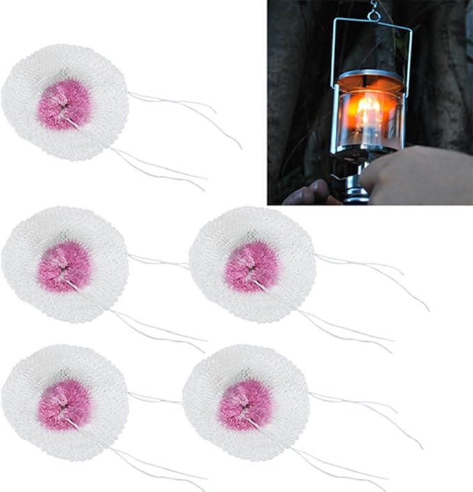 20pcs Kerosene Lamp Mantles kerosene lantern mantles, Universal Dual Head Gas Lantern Accessories