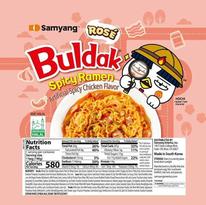 KF GOODIES Korean Ramen Variety Pack Gift Box (10 Count) – Spicy Buldak Noodle Assortment for