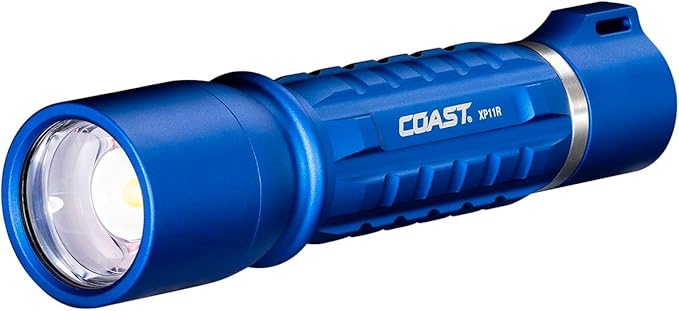Coast XP11R 2600 Lumen USB-C Rechargeable LED Flashlight with Slide Focus®?¯and Pure Beam® Focusing