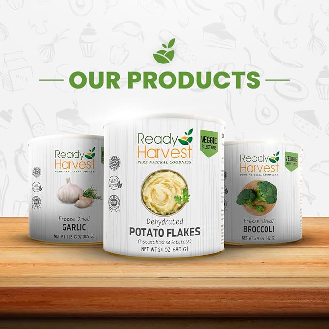 Ready Harvest Freeze-Dried Mushroom for Emergency Food Supply | Camper Must-Haves Camping